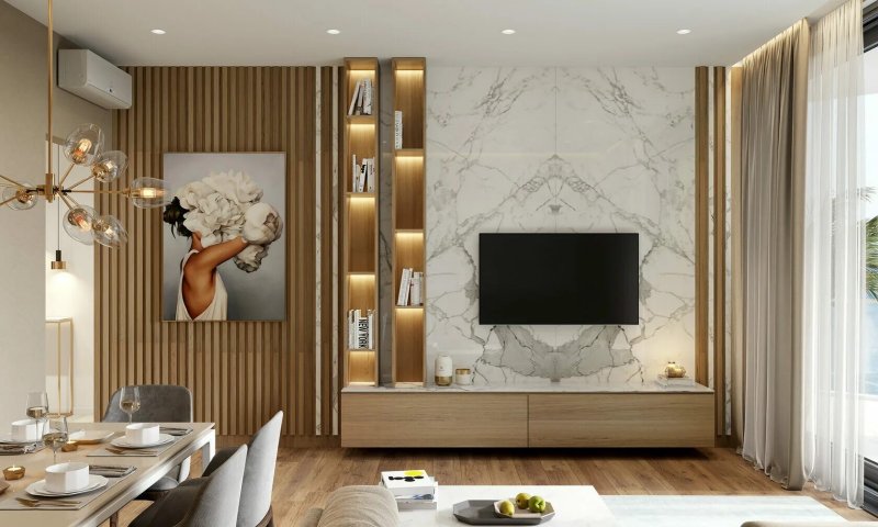 Living room decor in a modern style