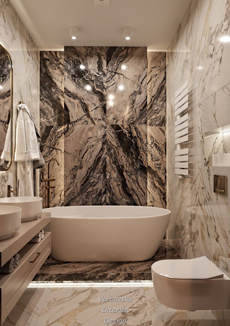 Bathroom for marble design