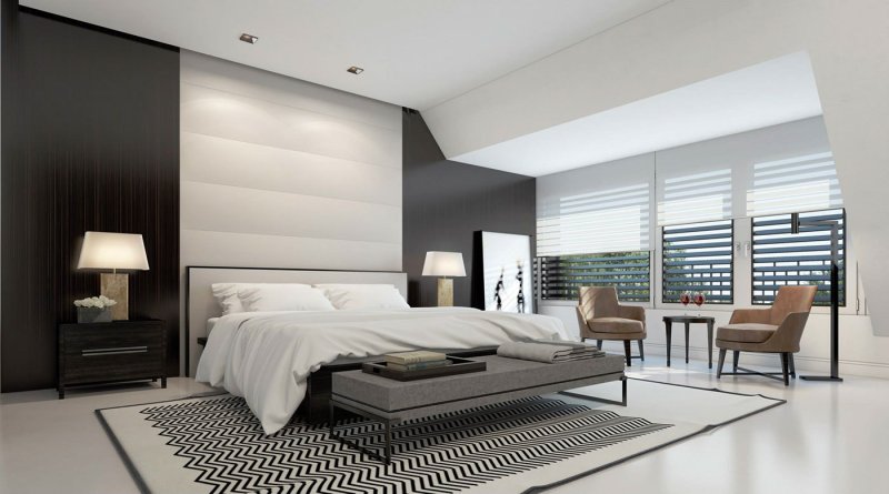 Bedrooms in modern style