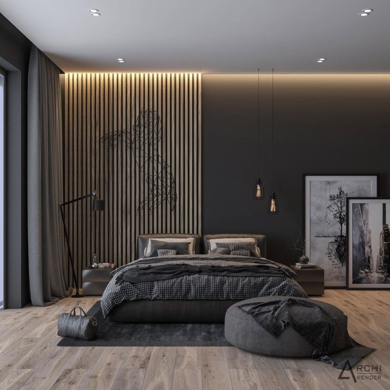 Bedrooms in modern style