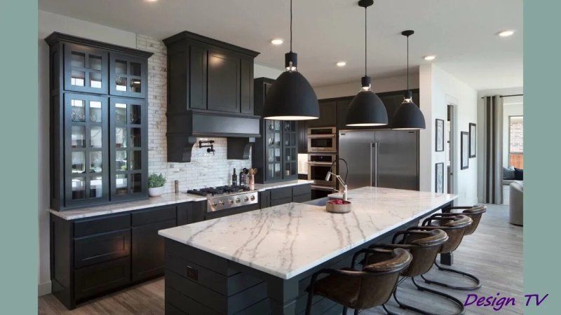 The interior of the kitchen