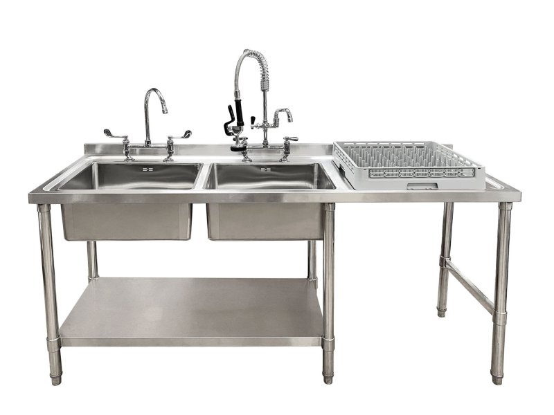 Stainless steel sink table