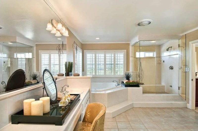 Design of large bathrooms