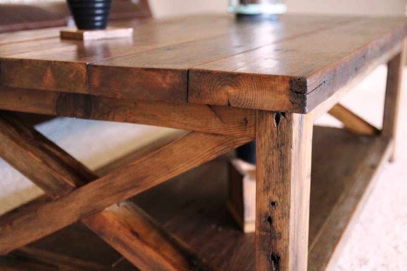 Coffee table in the style of rustic