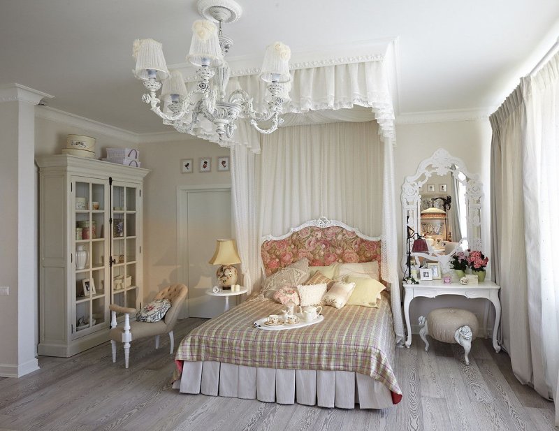 Schabbie chic -style bedroom