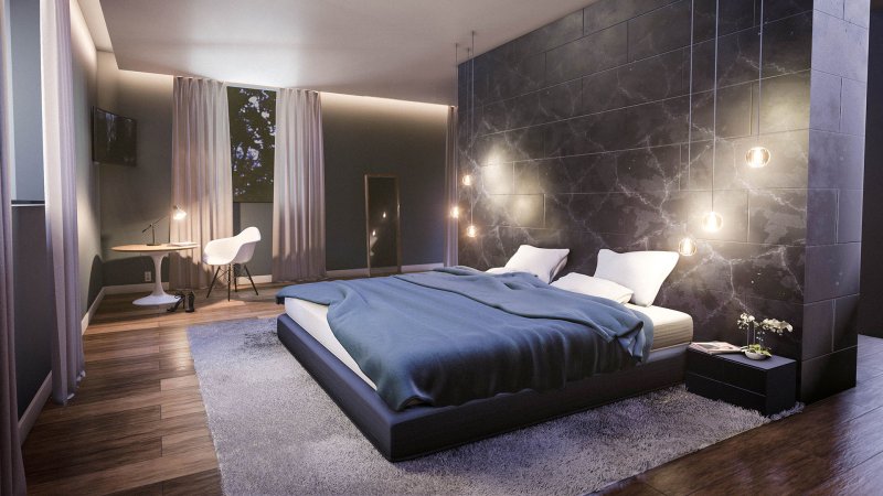 Bedrooms in modern style