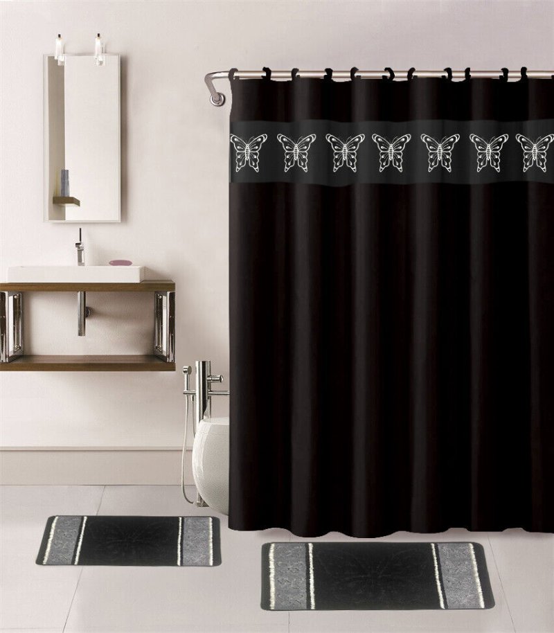 Bathroom curtain fabric