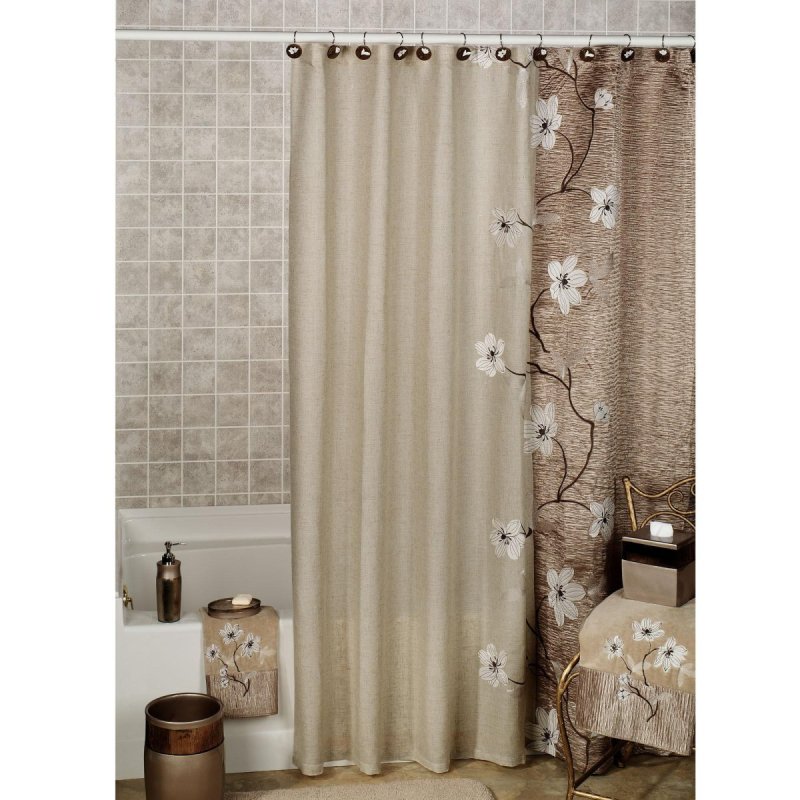 Stylish bathroom curtain