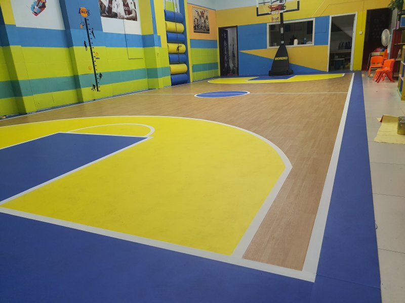 Sports linoleum for the gym