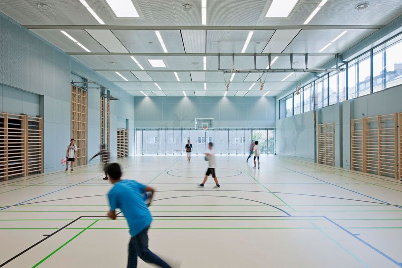 Modern Sports Hall at School