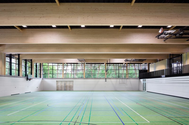 Modern Sports Hall at School