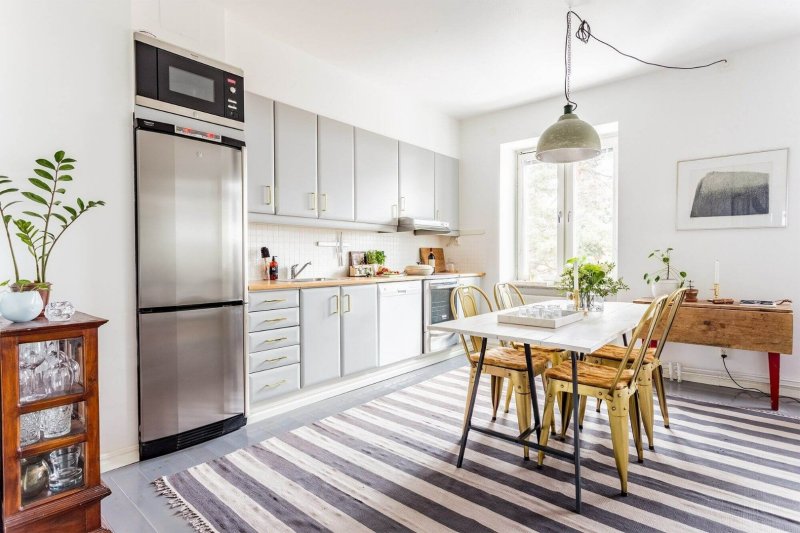 Scandinavian style in the interior of the kitchen