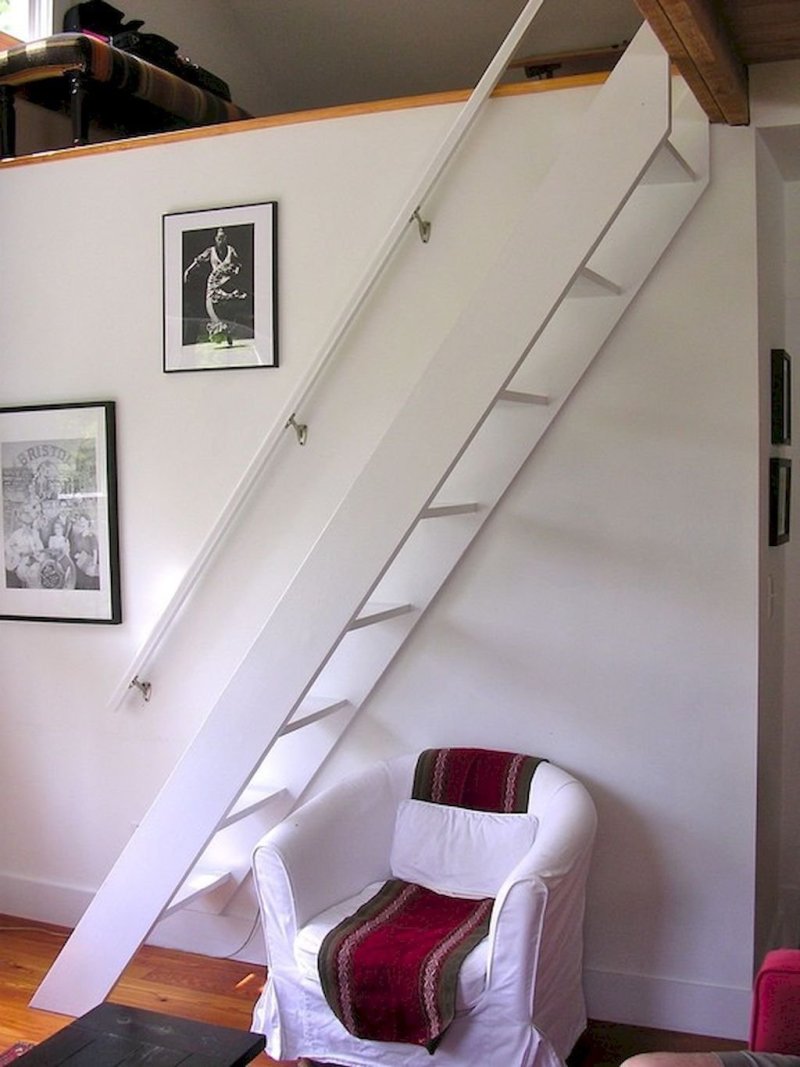 The attic staircase