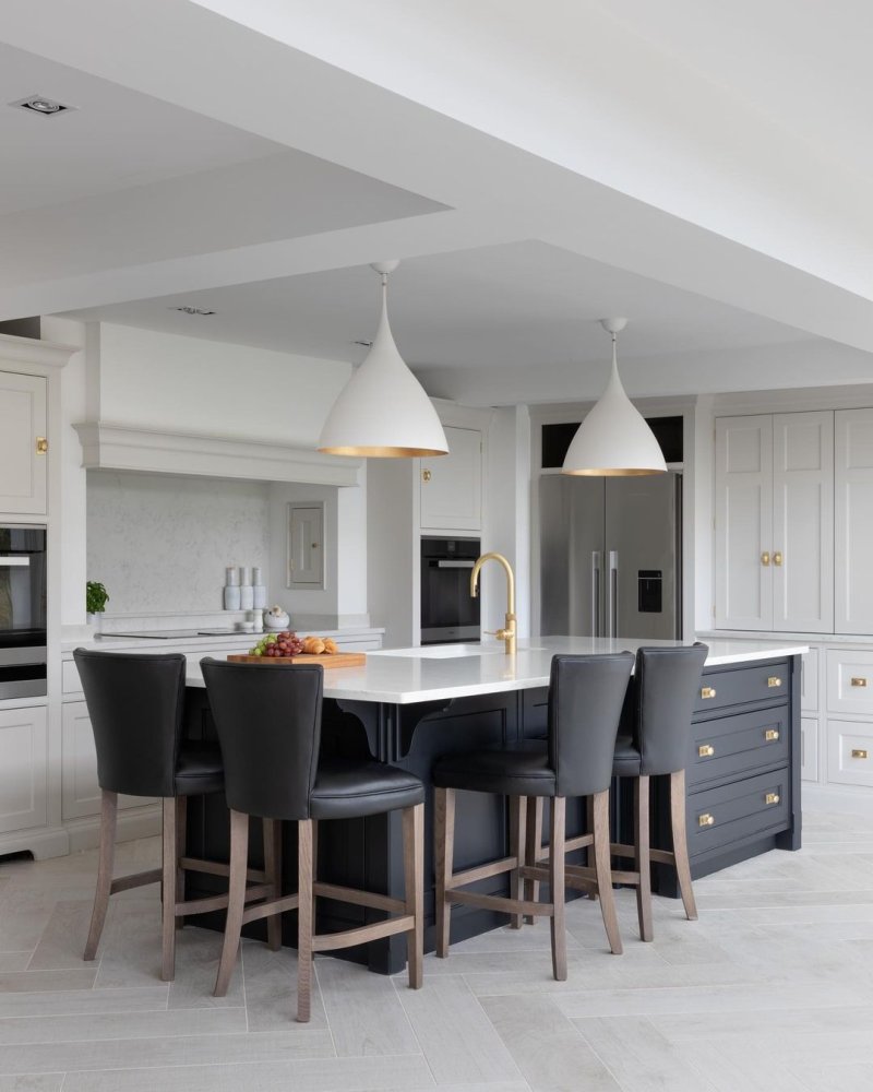 The interior of the kitchen is modern