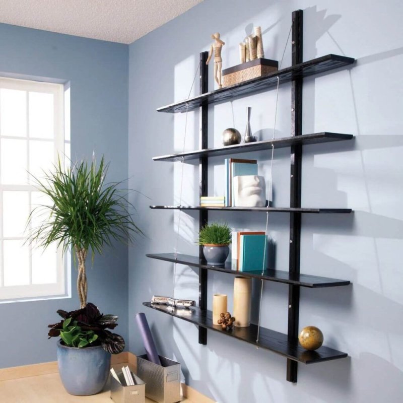 Shelves on the wall