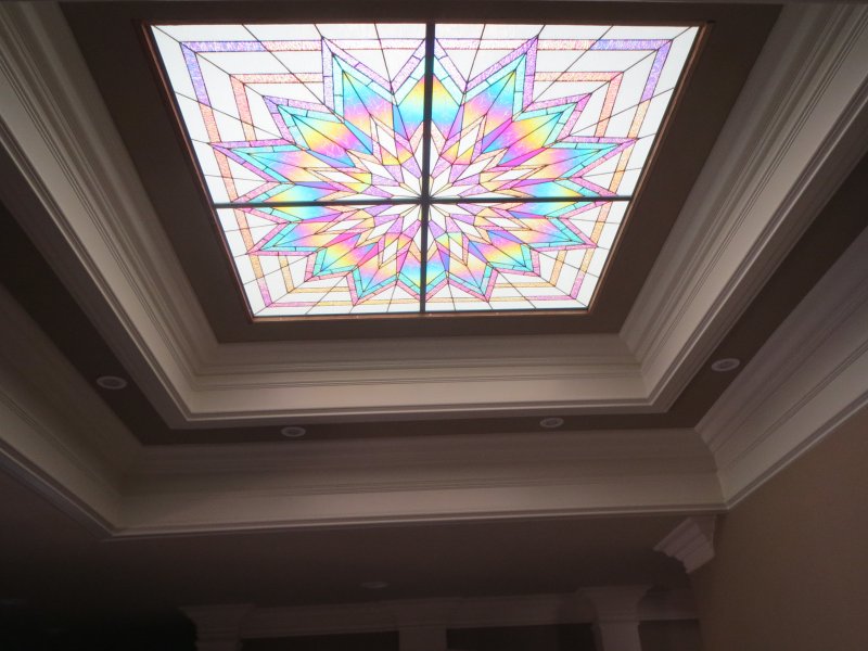 Tiffany ceiling stained glass