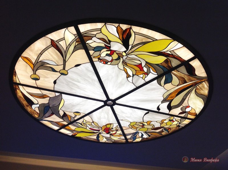 Tiffany ceiling stained glass