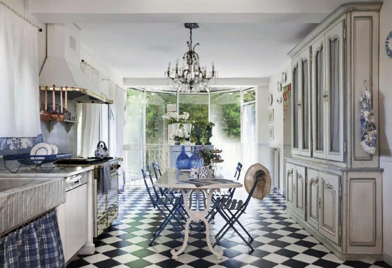 Provence style in the interior of the kitchen