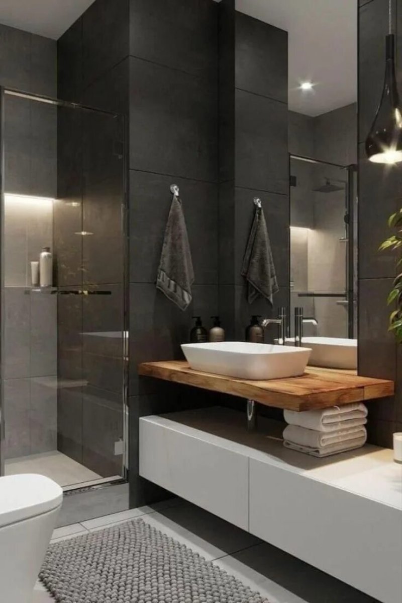 Bathroom design in a modern style