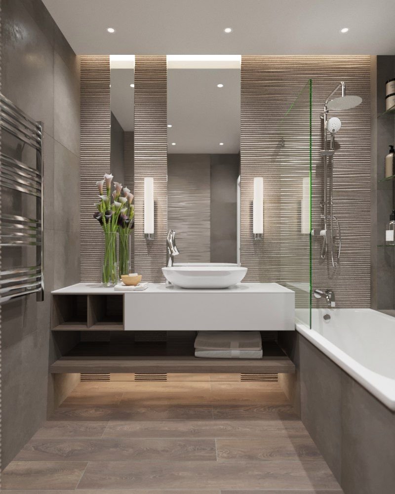 Bathroom design in a modern style