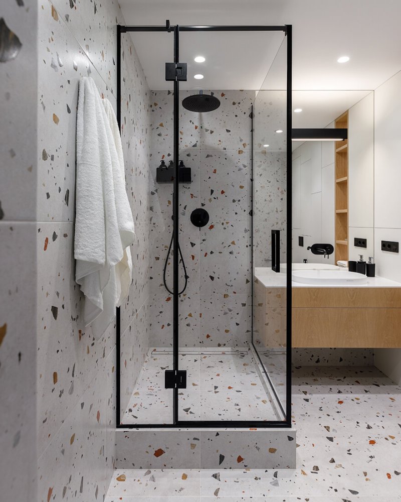 The design of the shower