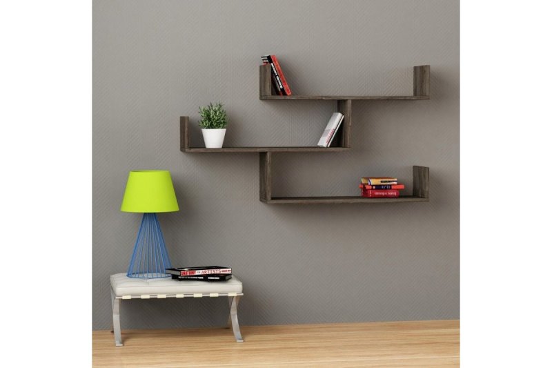 Wall shelves in the interior