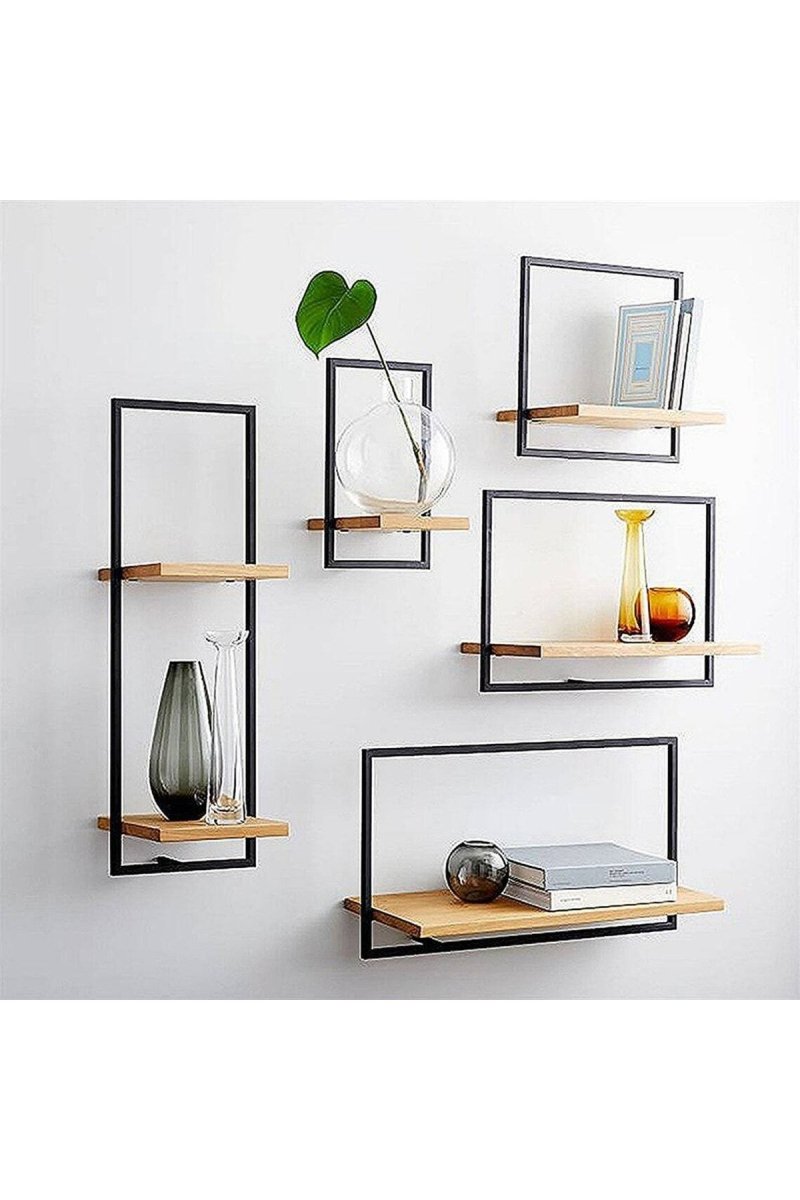 The wall shelf is decorative