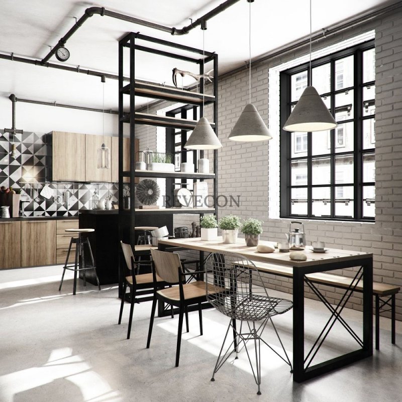 Loft style kitchens