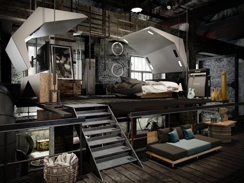 Loft style in the interior