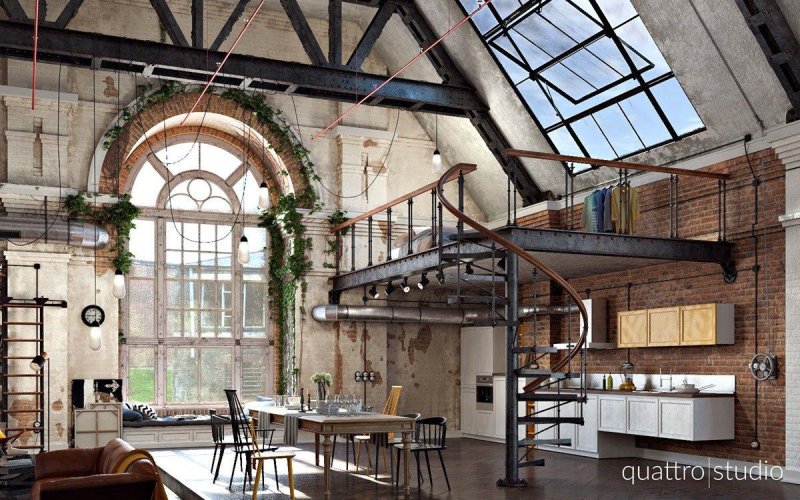 House Industrial Loft style