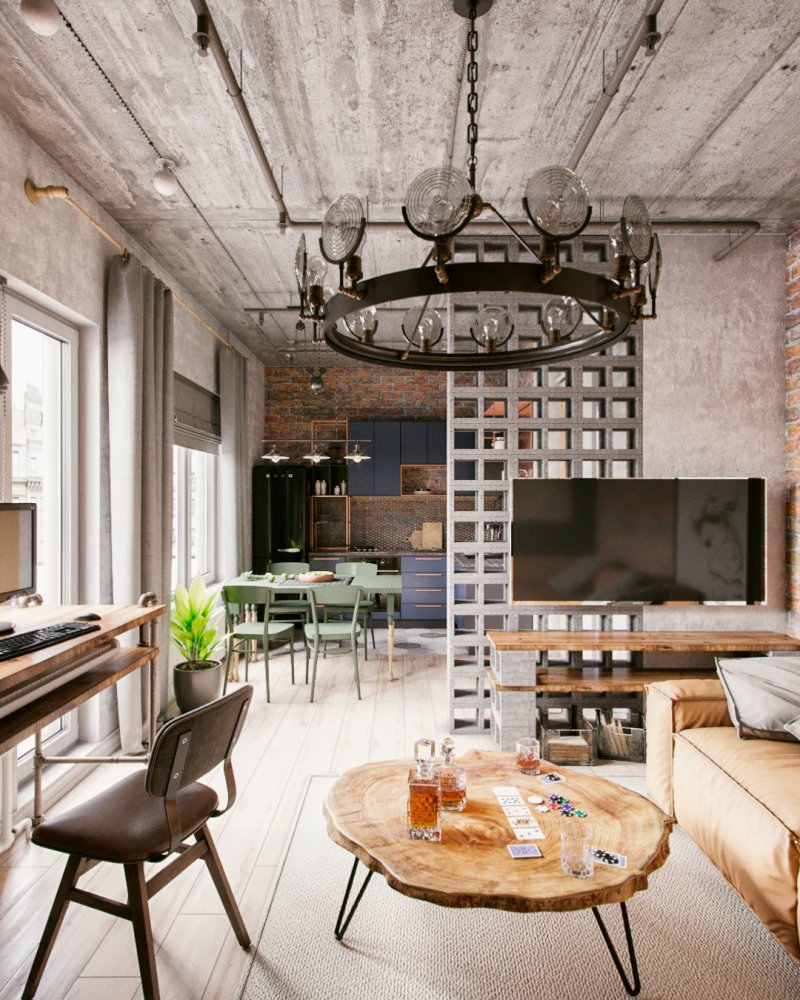 Loft style in the interior