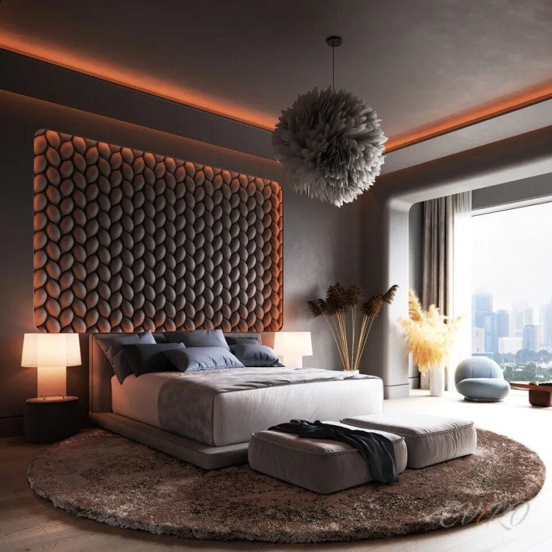 Bedrooms in modern style