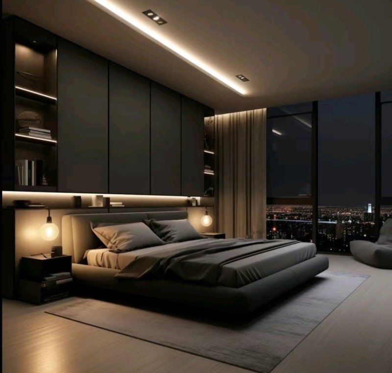 Bedrooms in modern style