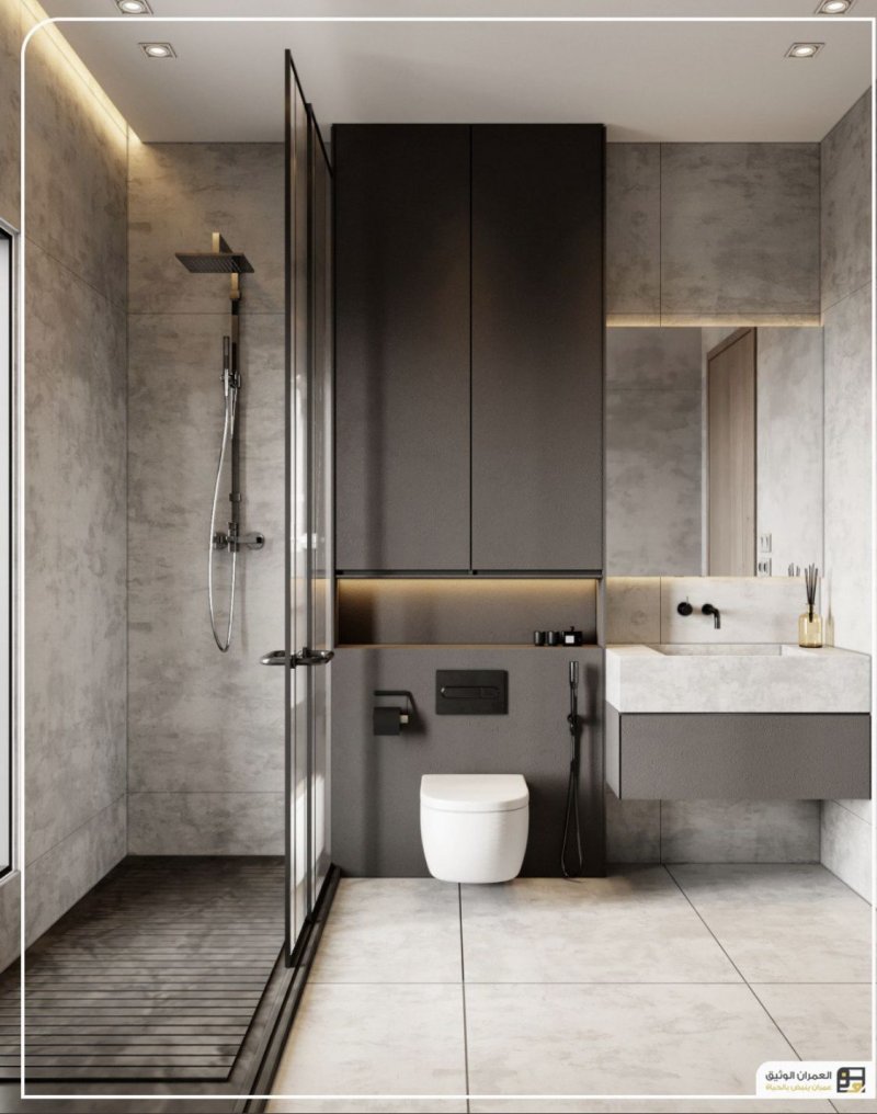 Ducleus design with shower in a modern style