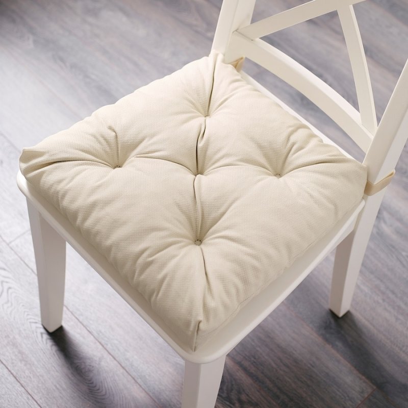 Pillow on the chair of Ikea Malinda