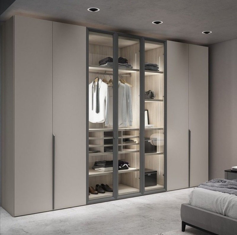 Swing cabinet in a modern style bedroom