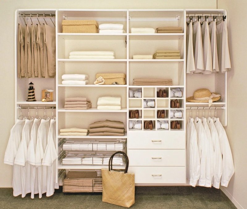 Storage systems for dressing rooms