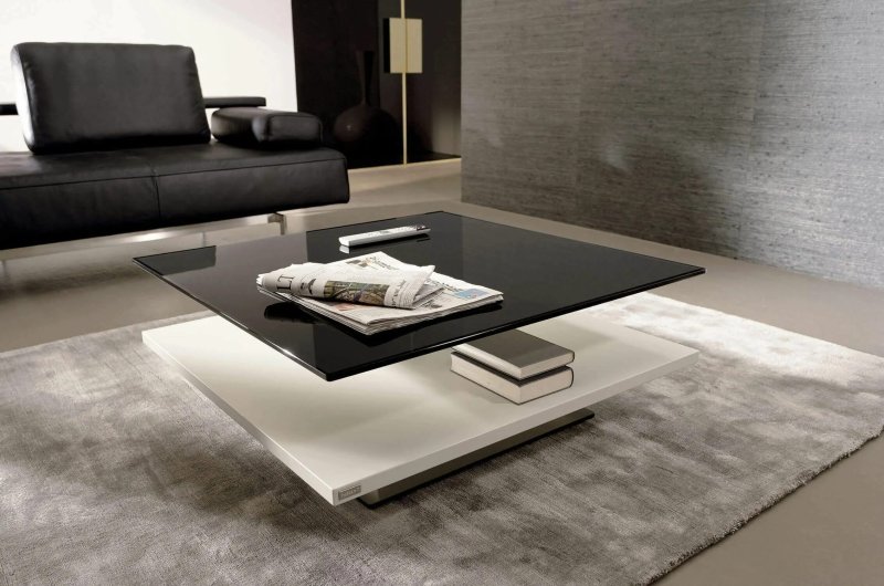 Gouring table in the living room in a modern style