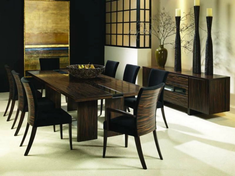 Sliding dining table