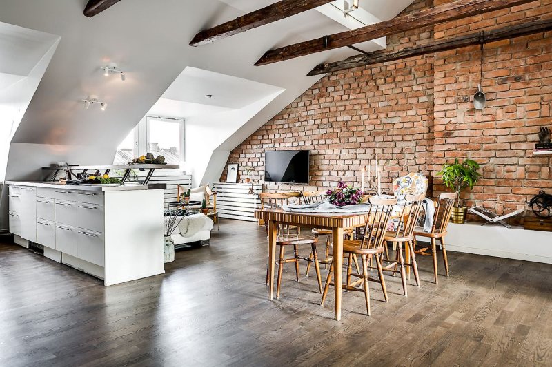 Loft style attic