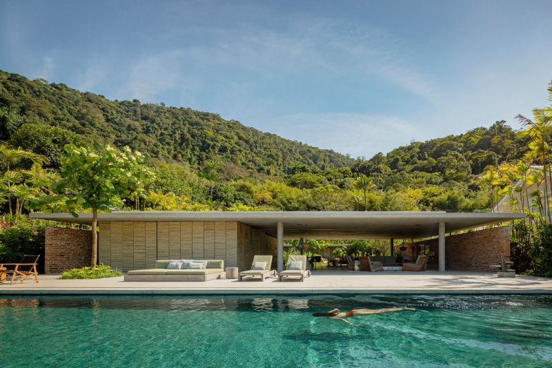 House in the jungle in Brazil