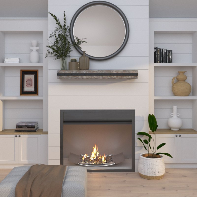 Skandy -style fireplace