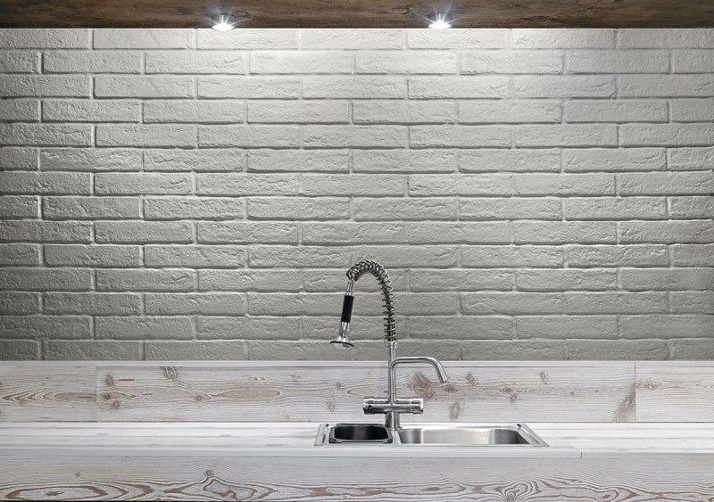 Tiles white brick