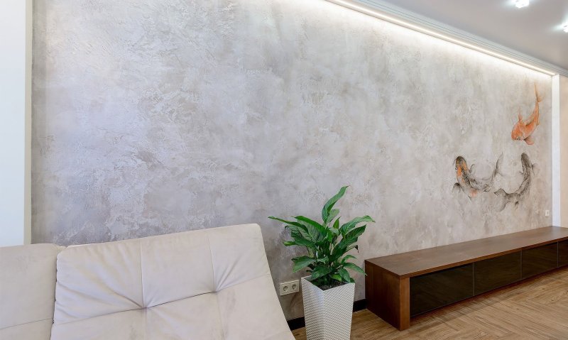 Venetian plaster in the interior