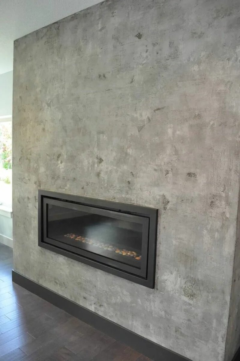 Decorative plaster for concrete in the interior