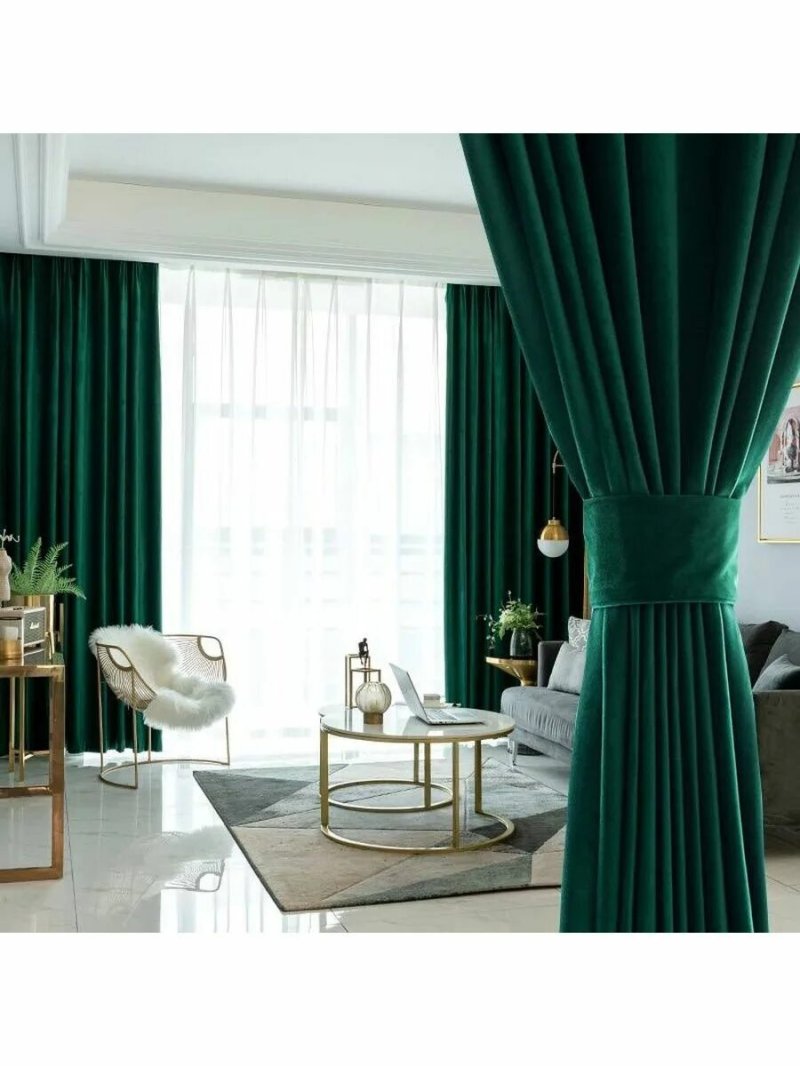 Curtains Blackout emerald