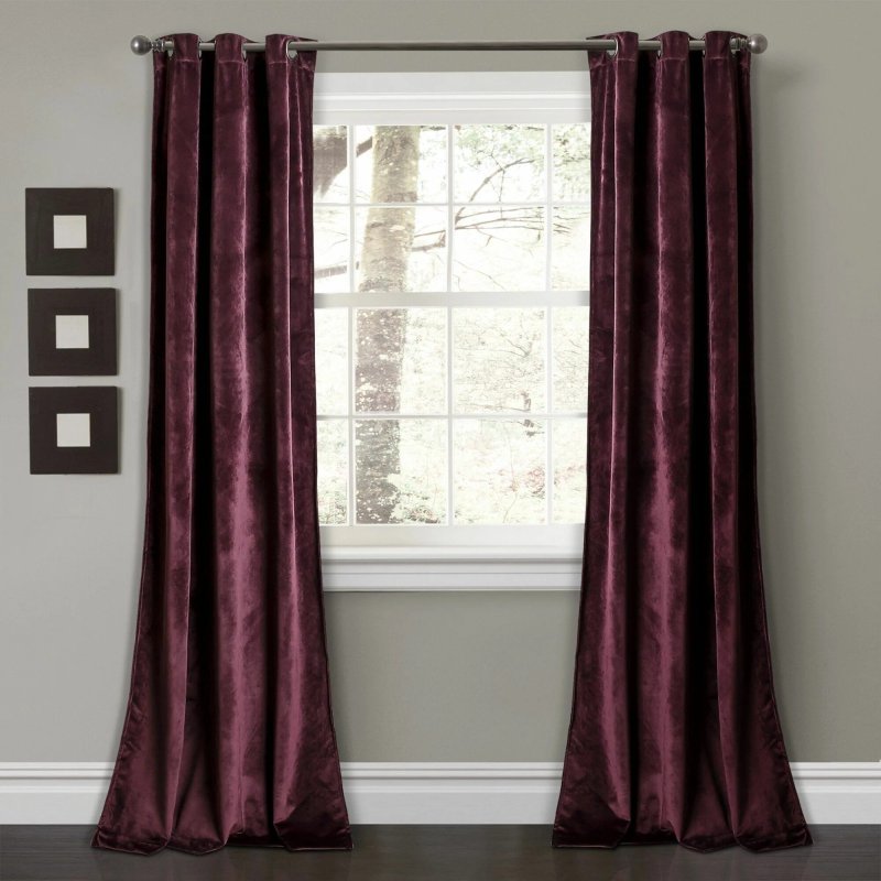 Velvet curtains