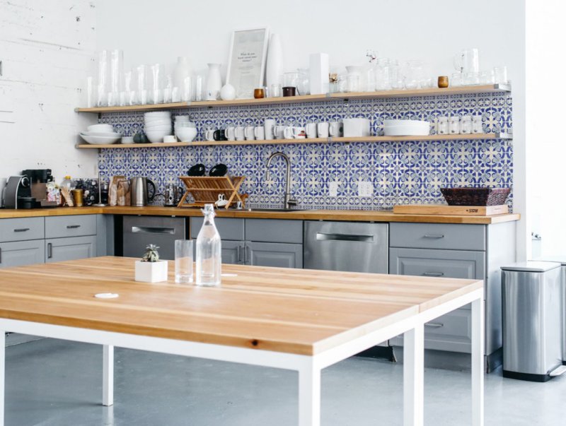 Small kitchen in the Scandinavian style