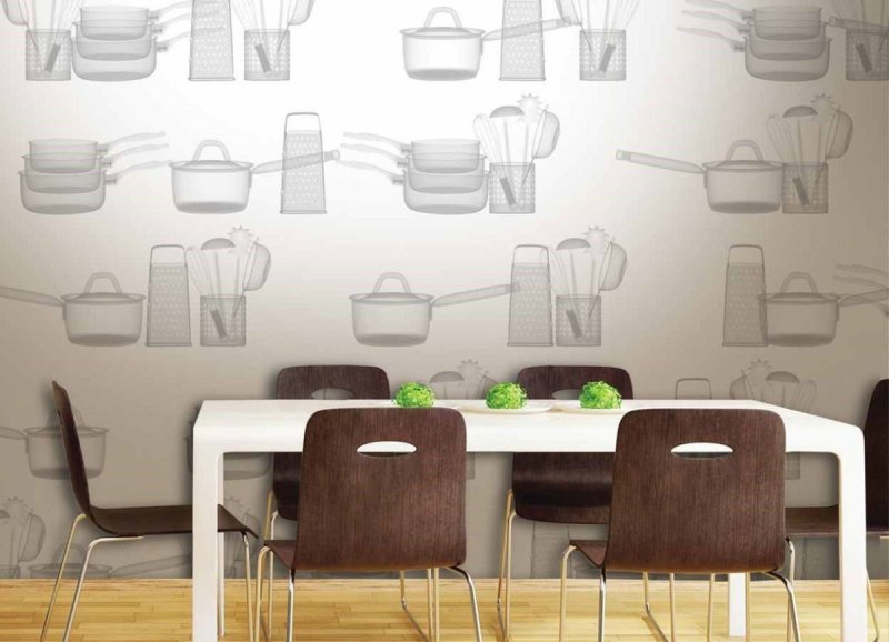 Wall design in the kitchen