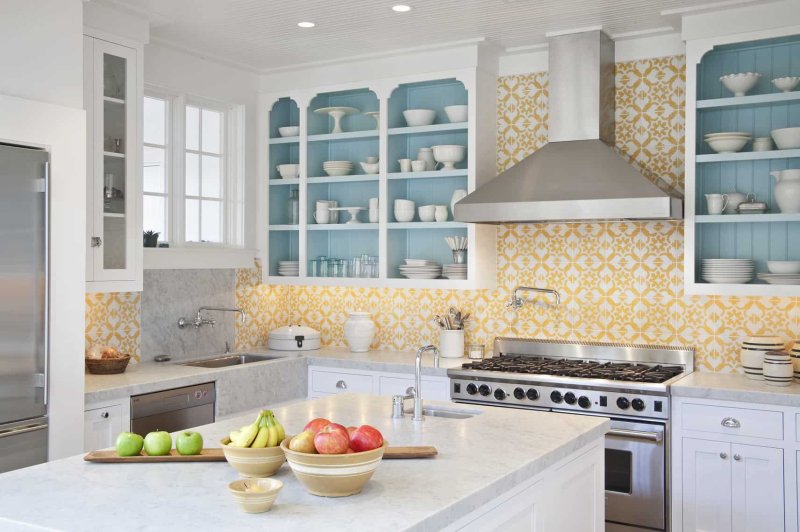 Kitchen tiles per apron